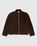 Shrunken Full-Zip Polo Scoobie Stripe Velour