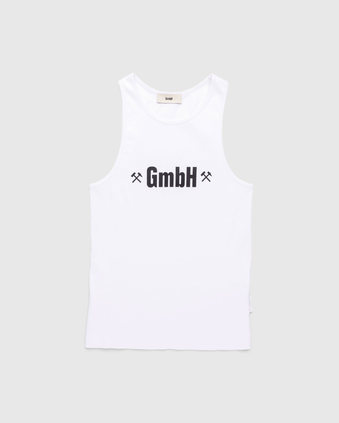GmbH – Ali Rib Tank Top White - Tops - White - Image 1