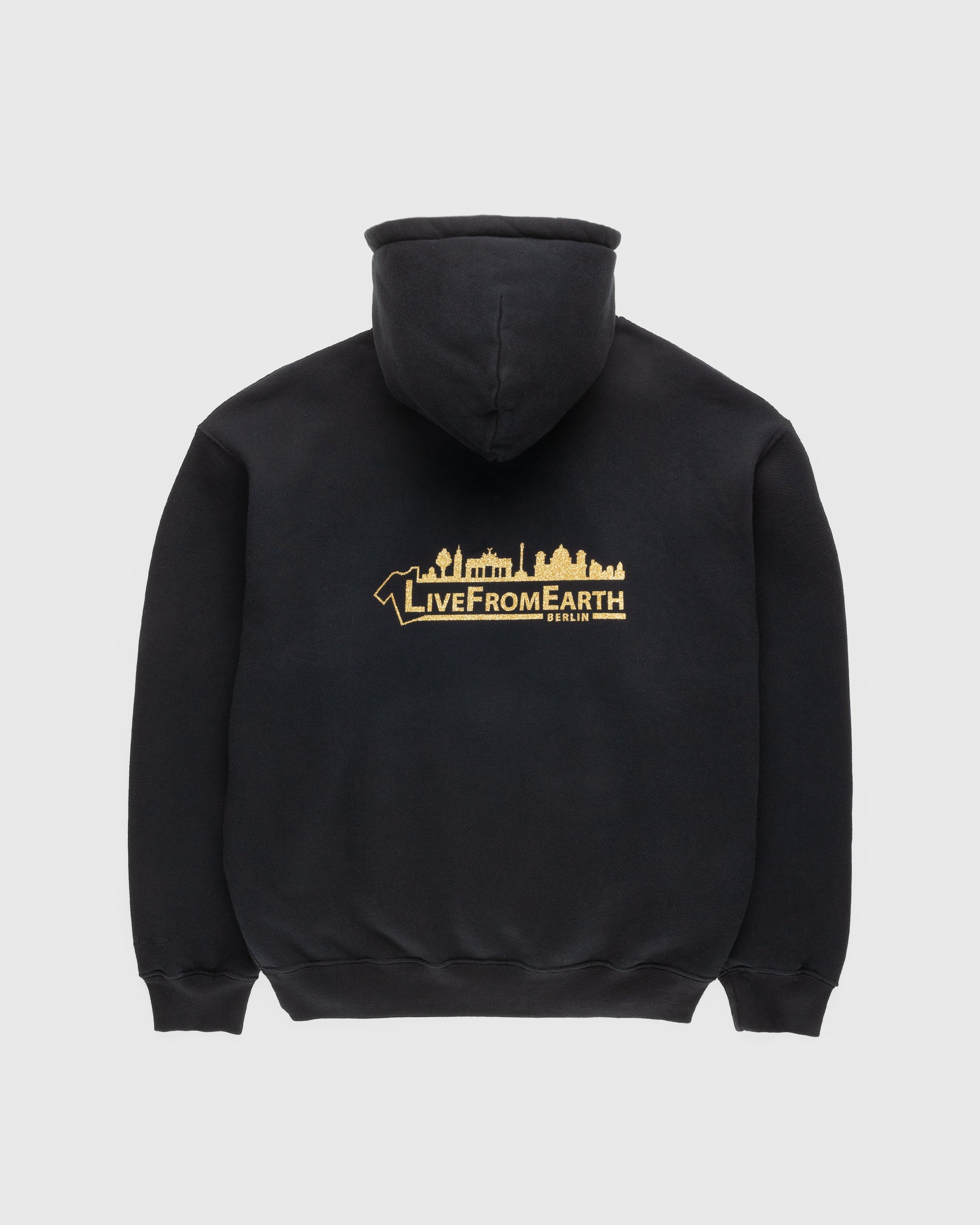 Live From Earth x Highsnobiety – BERLIN, BERLIN 3 Logo Hoodie Black - Sweats - Black - Image 2
