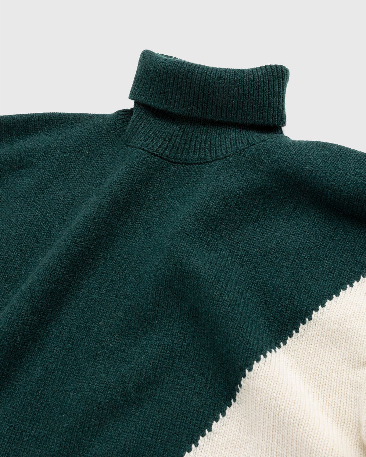 Jil Sander – Cashmere High Neck Knit Sweater Green - Knitwear - Green - Image 3