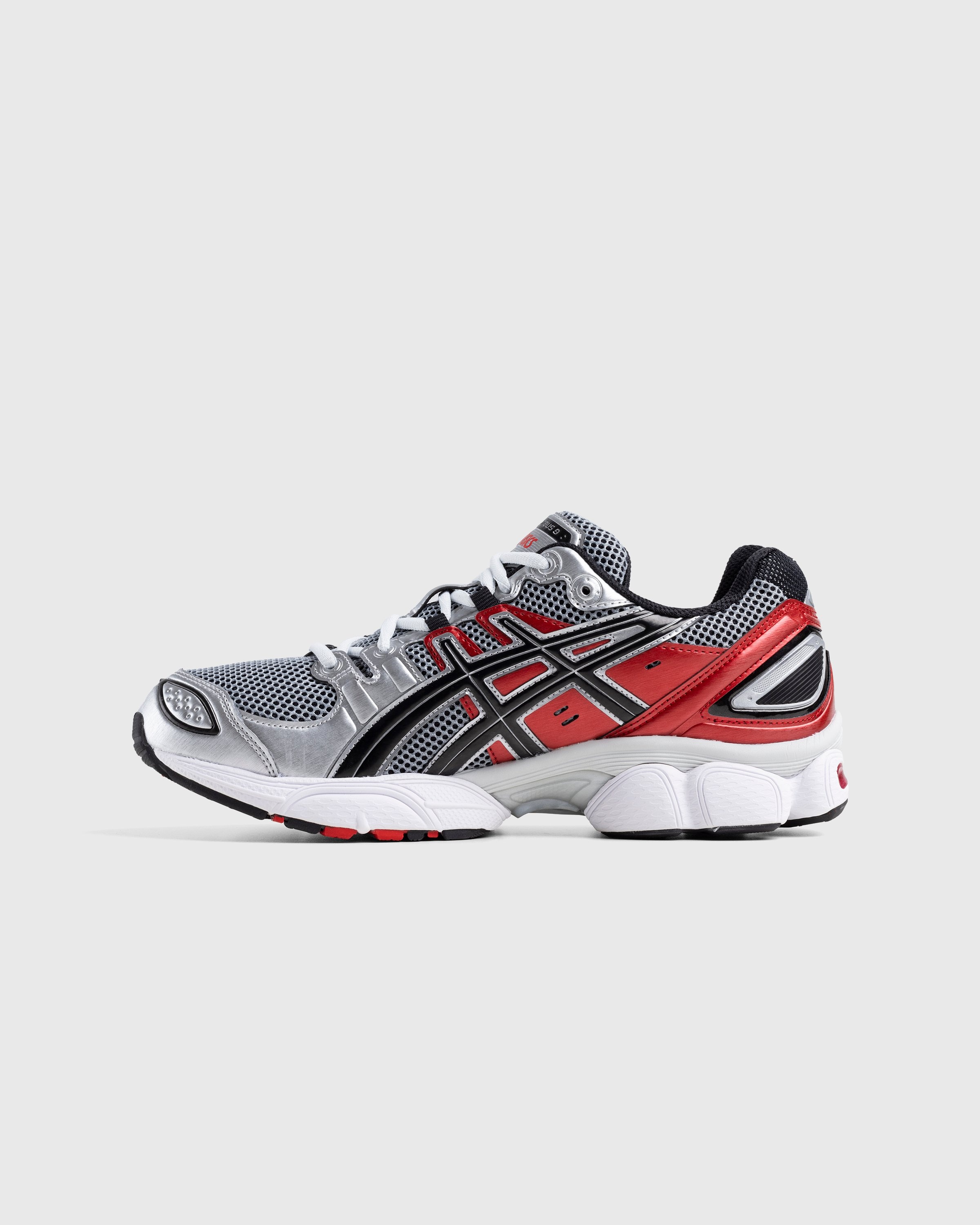 asics – Gel-Nimbus 9 Pure Silver/Classic Red | Highsnobiety Shop