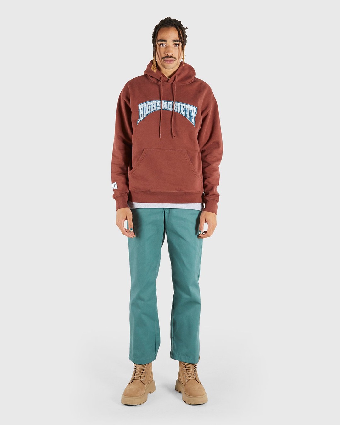 Highsnobiety – Collegiate Hoodie Brown - Sweats - Brown - Image 6