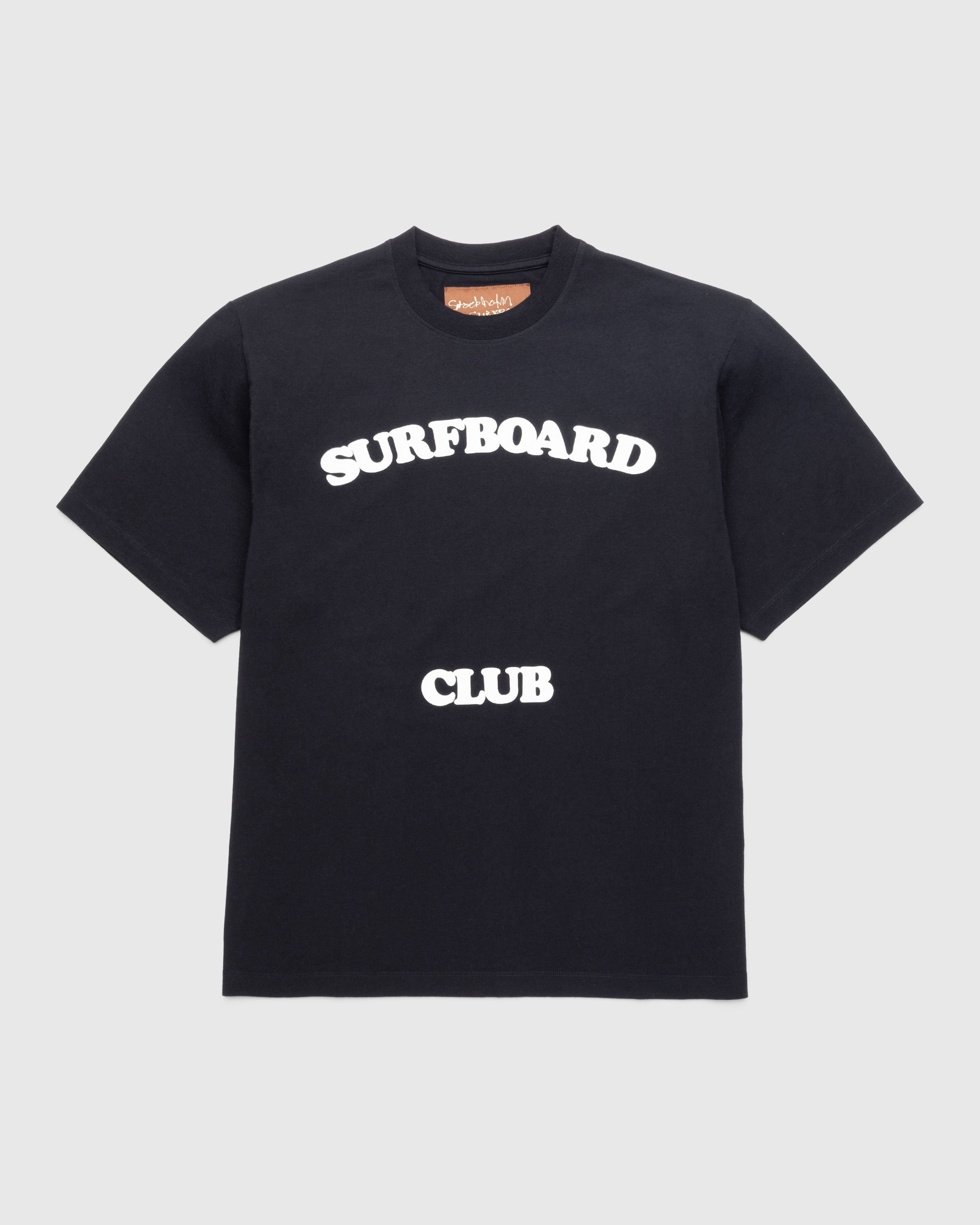 Stockholm Surfboard Club – Leaf Club T-Shirt Black - T-shirts - Black - Image 1