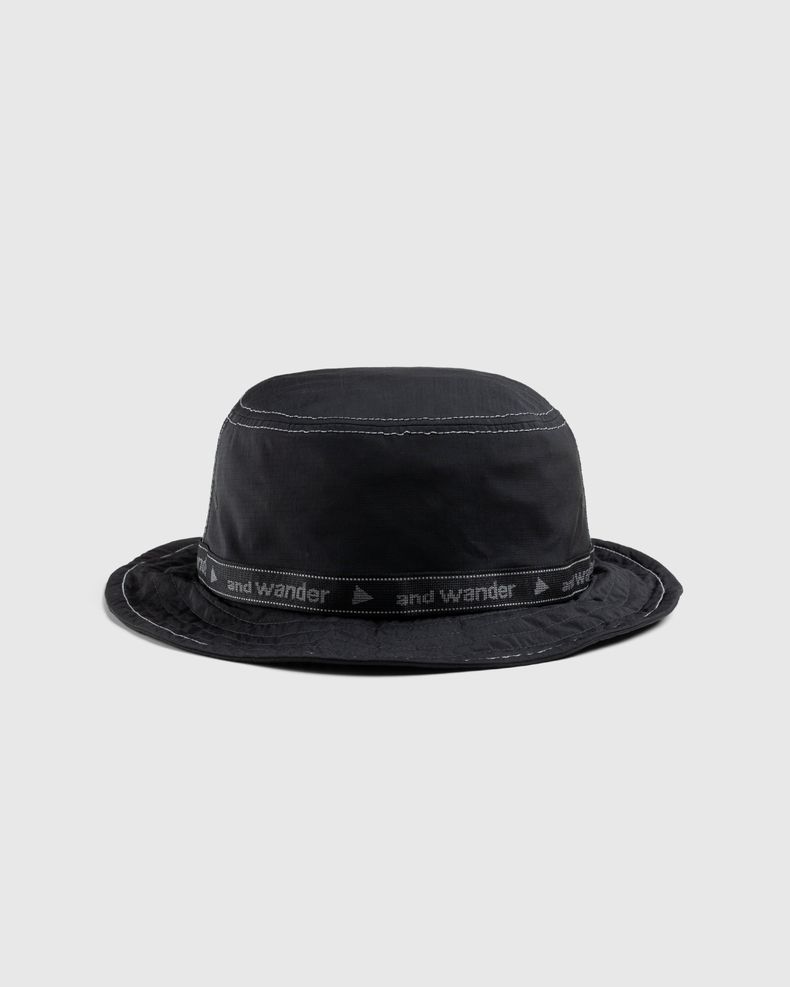And Wander – JQ Tape Hat Black