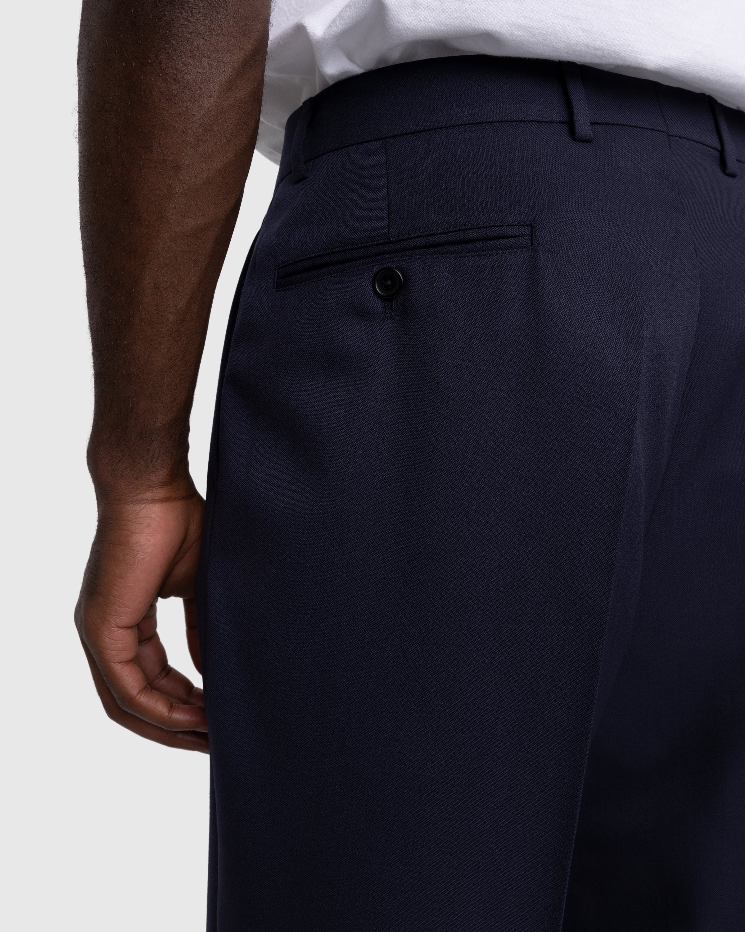 Highsnobiety – Wool Dress Pant Navy - Pants - Blue - Image 6