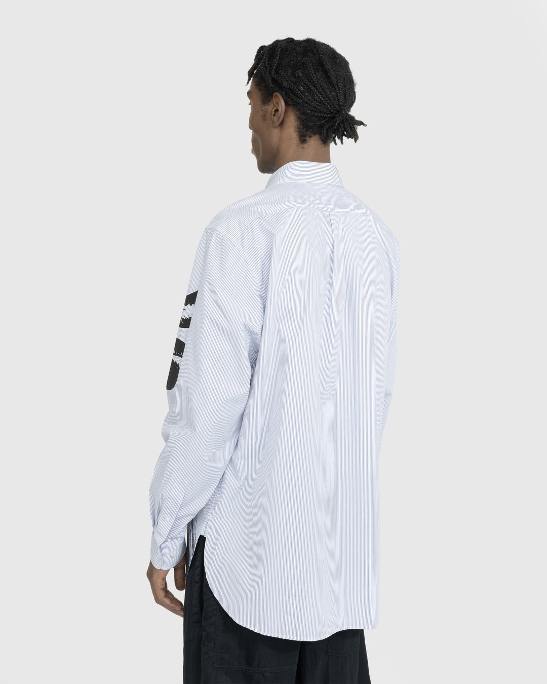 Dries van Noten – Cannon CS Shirt White - Shirts - Blue - Image 3