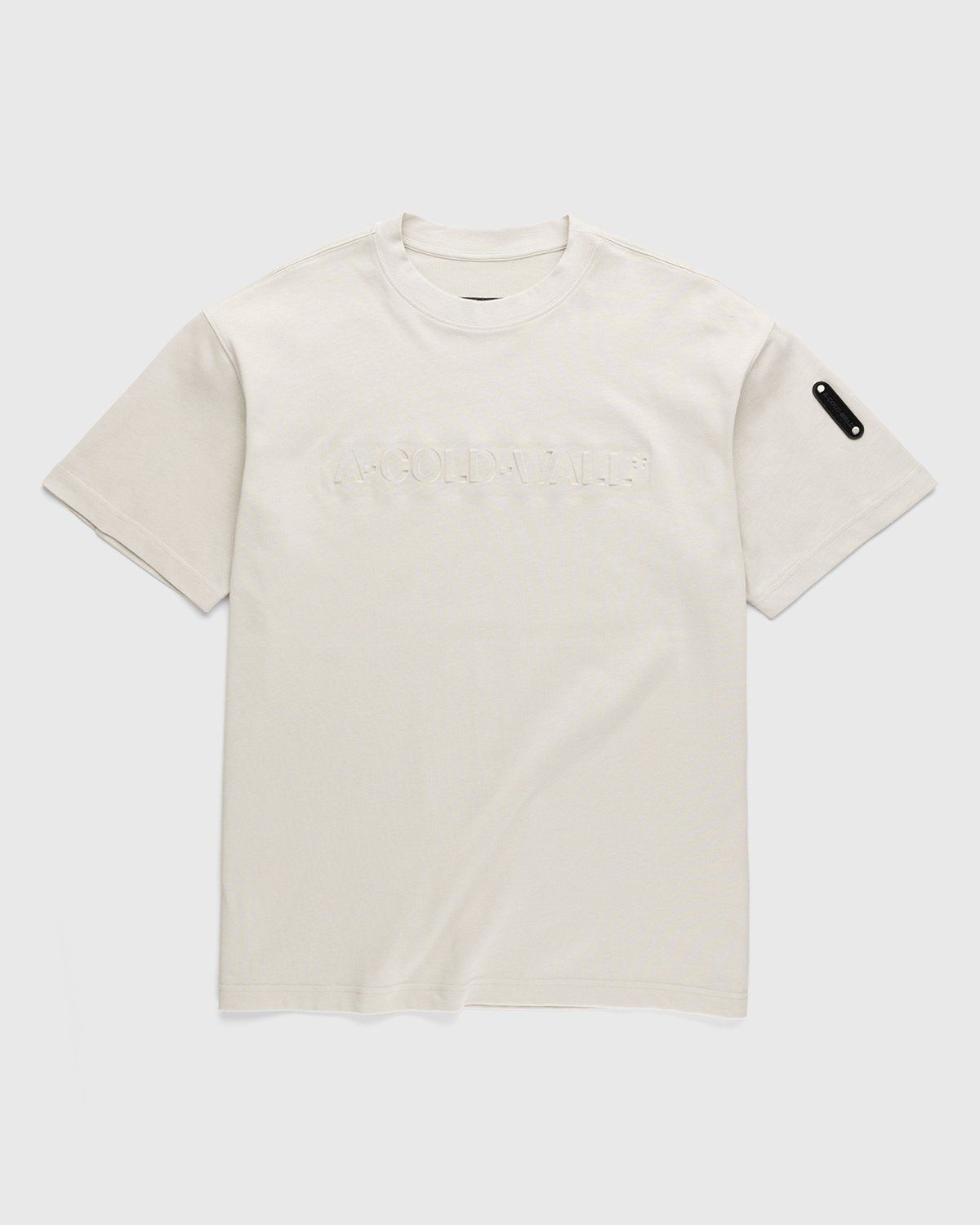 A-Cold-Wall* – Gradient Logo T-Shirt Bone - T-shirts - White - Image 1