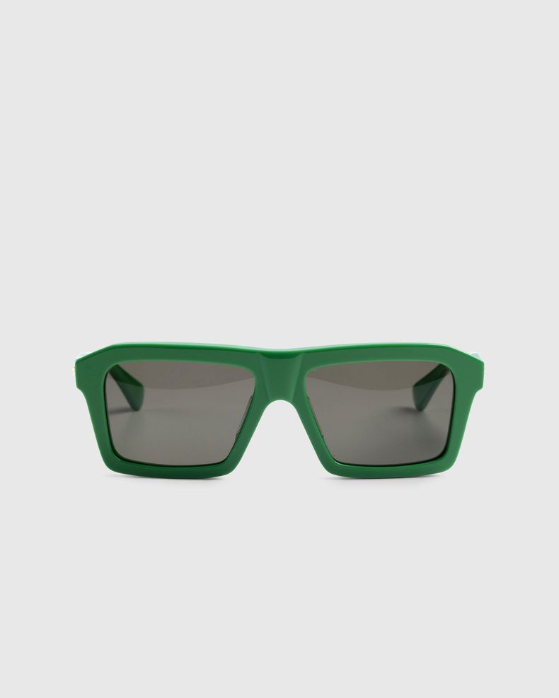 Bottega Veneta – Classic Square Sunglasses Green/Green