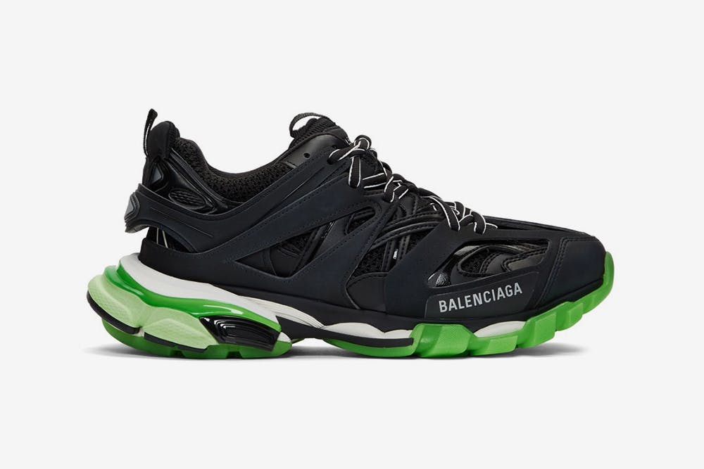 Balenciaga Track Trainers "Black/Neon Green":