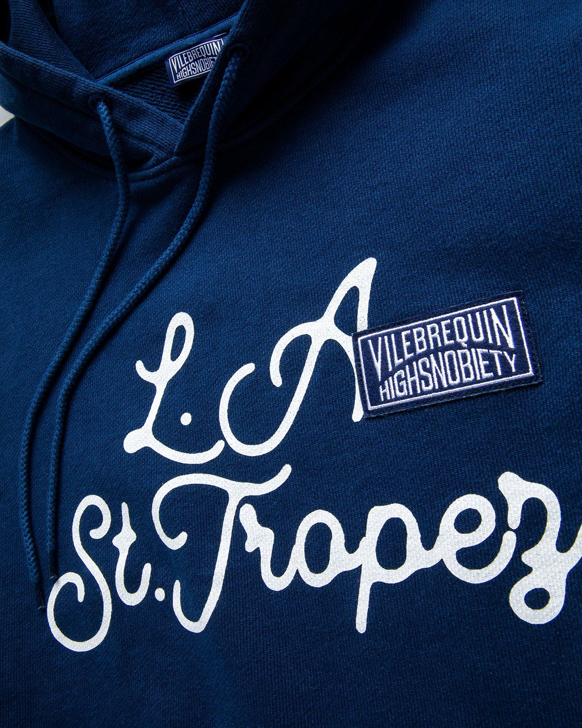 Vilebrequin x Highsnobiety – Logo Hoodie Navy - Sweats - Blue - Image 3