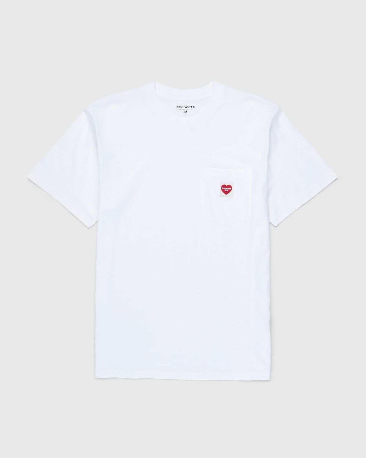 Carhartt WIP – Pocket Heart T-Shirt White - Tops - White - Image 1