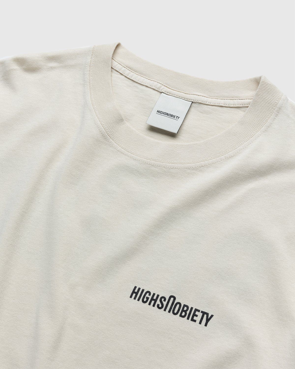 BRAUN x Highsnobiety – Logo T-Shirt Eggshell - T-Shirts - Beige - Image 4