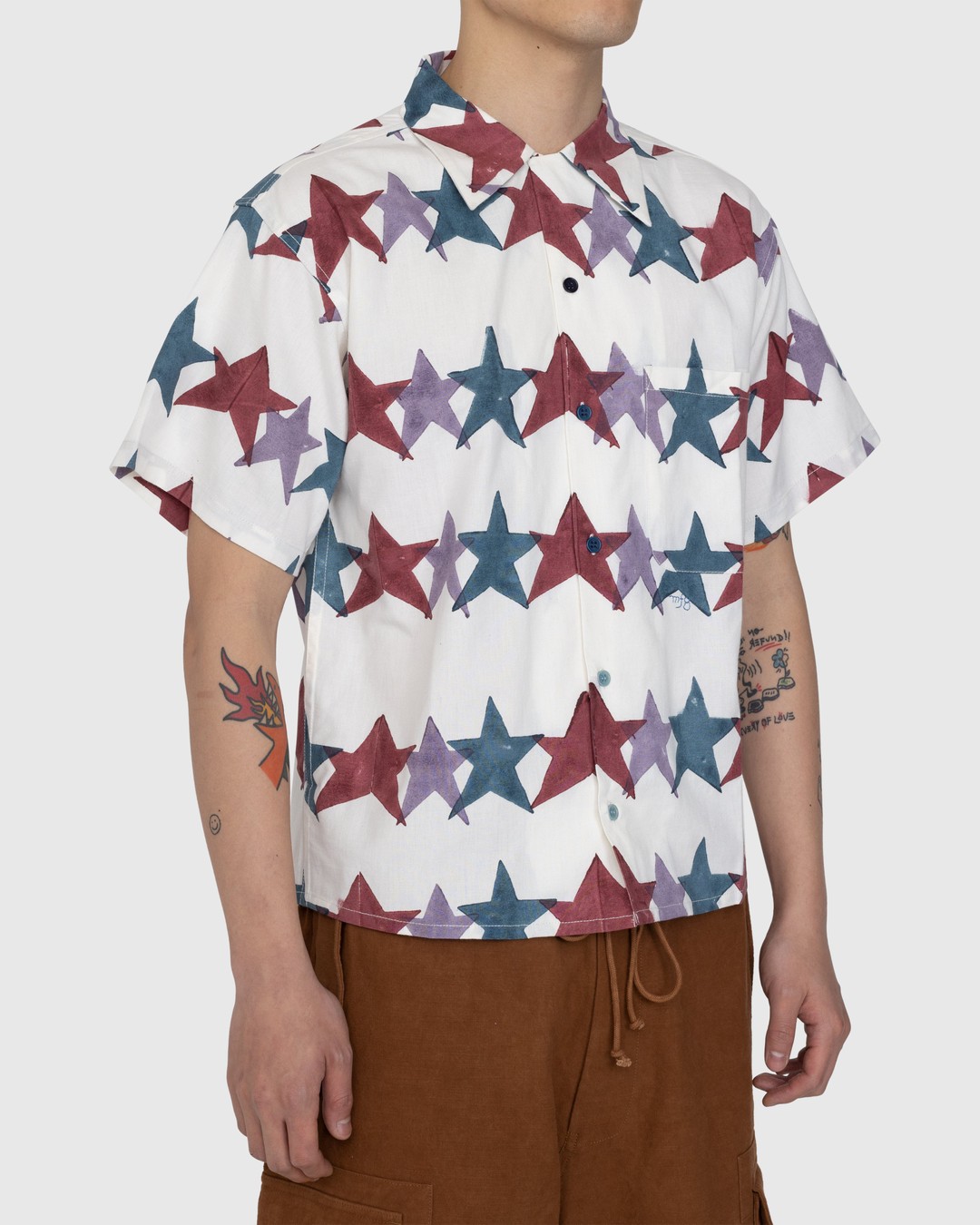 Story mfg. – Shore Shirt Star Block Print Multi - Shirts - Multi - Image 3