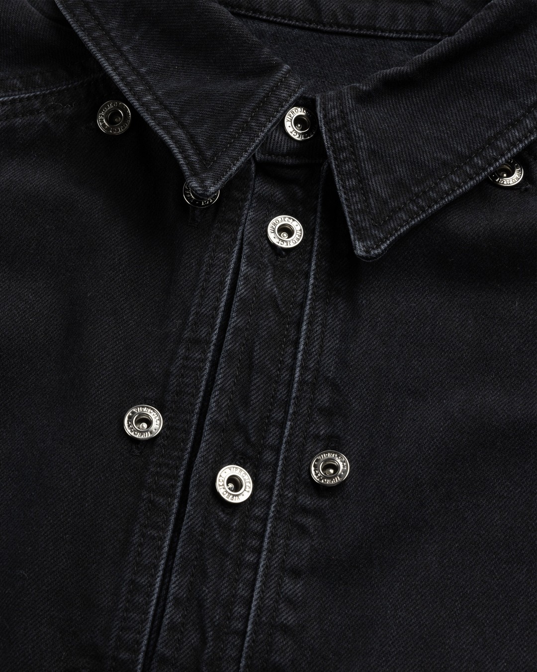 Y/Project – Evergreen Snap Off Denim Shirt Black - Shirts - Black - Image 6