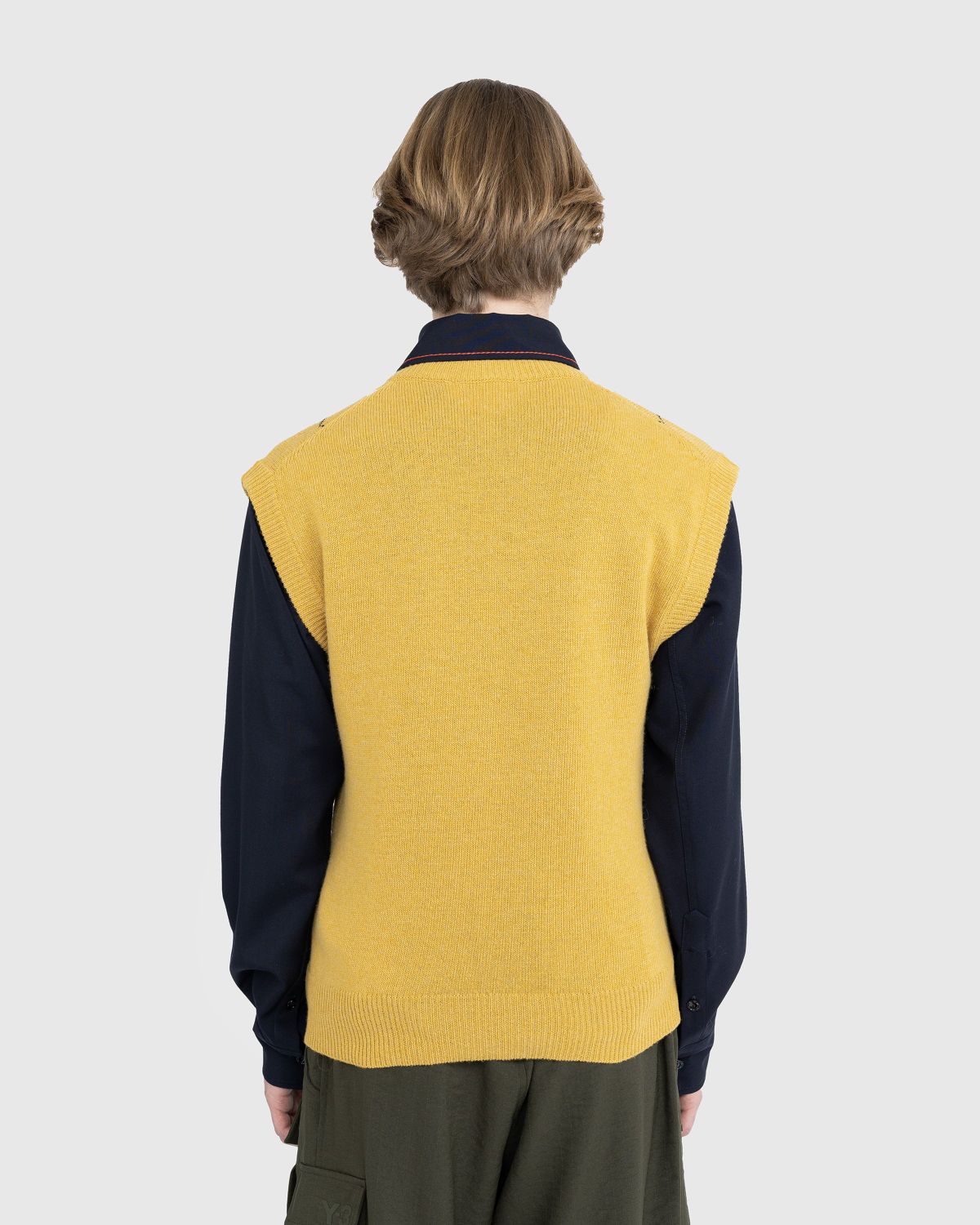 Marni – V-Neck Vest Yellow - Gilets - Yellow - Image 3