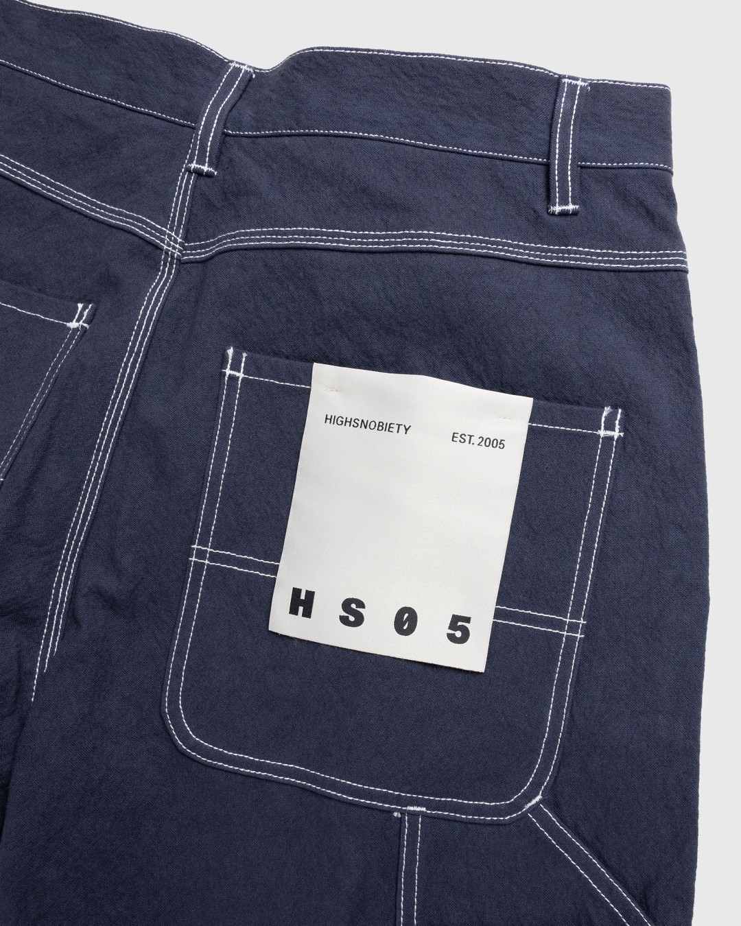 Highsnobiety HS05 – Sun Dried Canvas Carpenter Pants Navy - Pants - Blue - Image 7