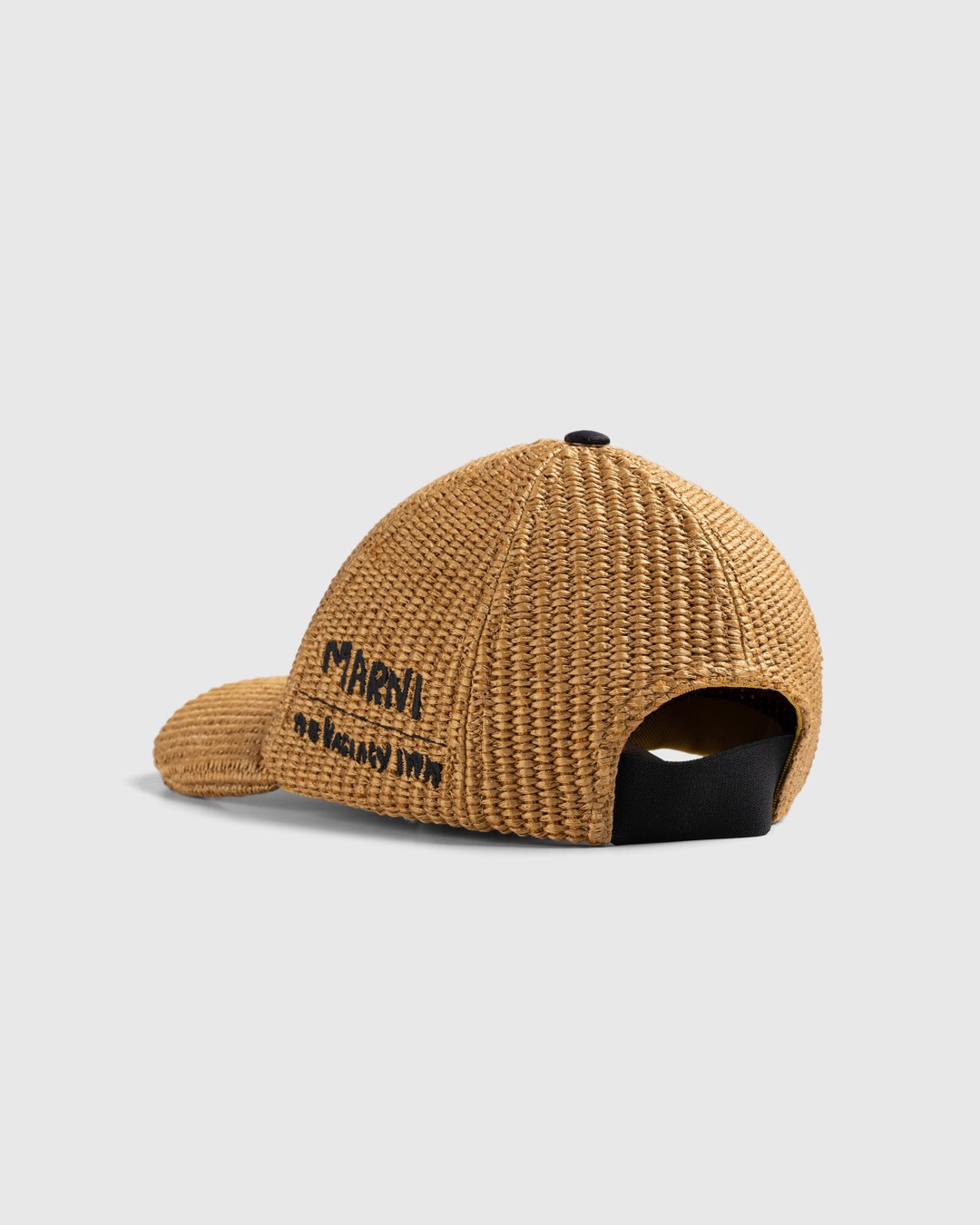 Marni x No Vacancy Inn – Logo Baseball Cap Caramel - Hats - Brown - Image 3