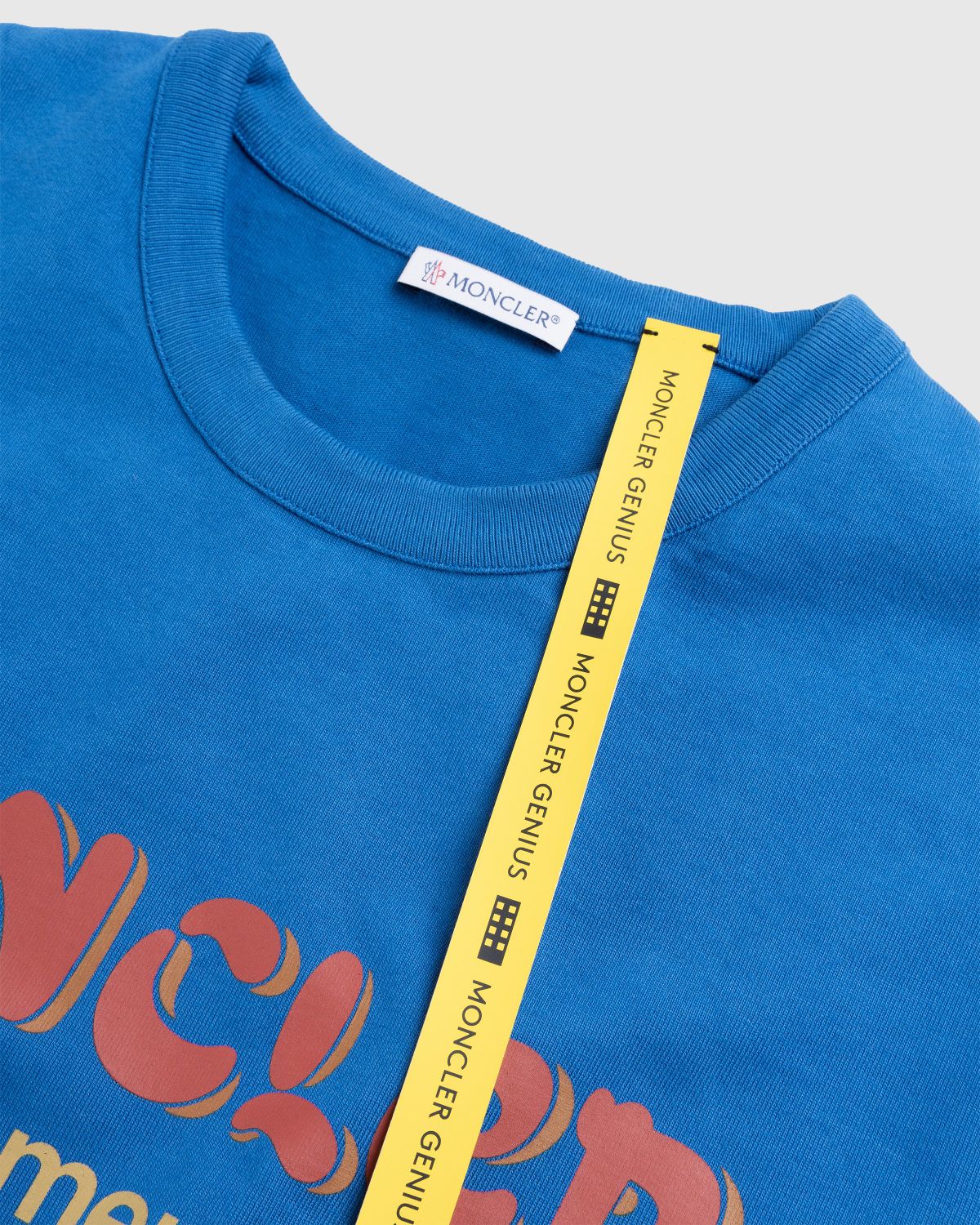 Moncler x Salehe Bembury – Logo T-Shirt Blue | Highsnobiety Shop