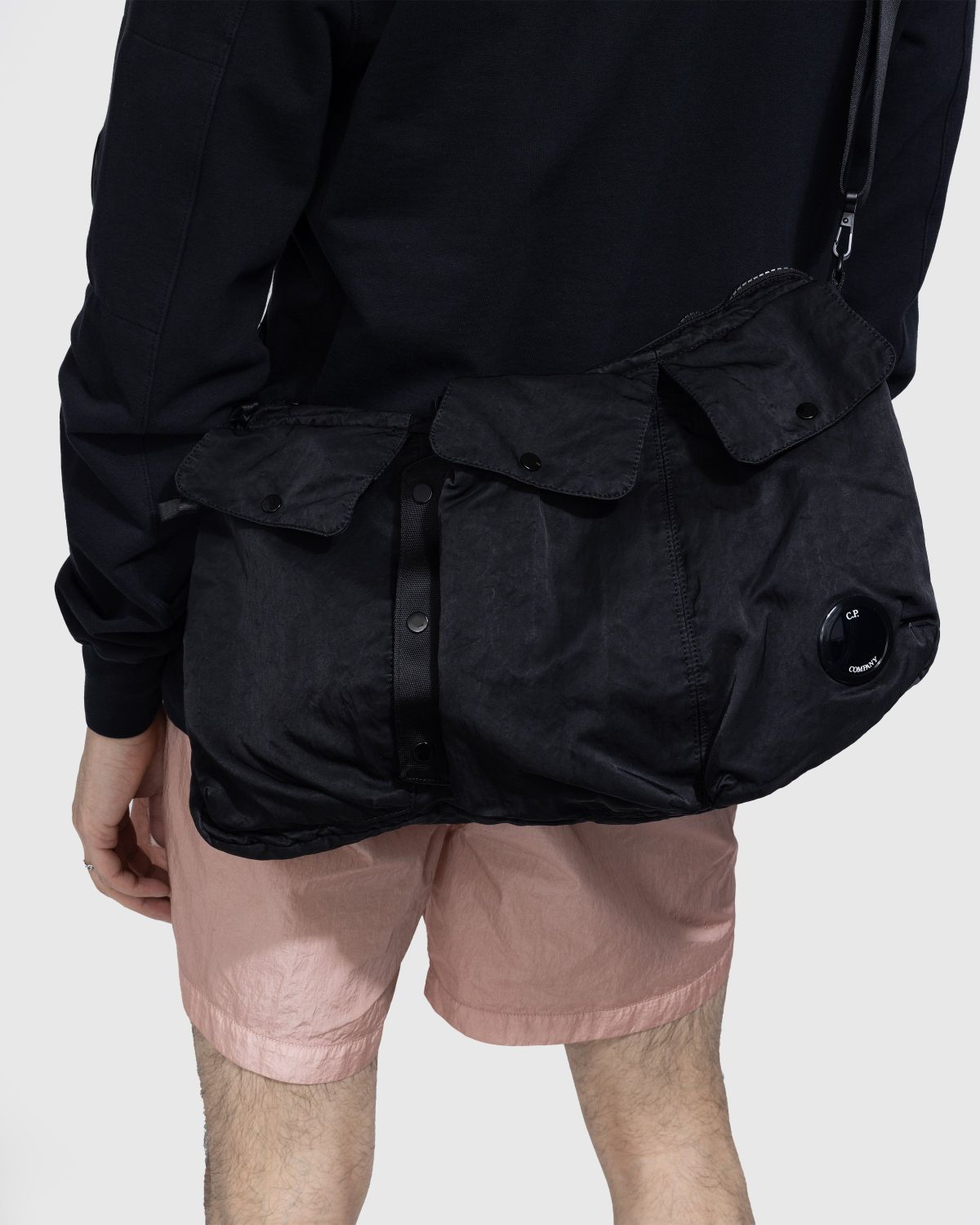 C.P. Company – Nylon B Utility Pack Black - Bags - Black - Image 3
