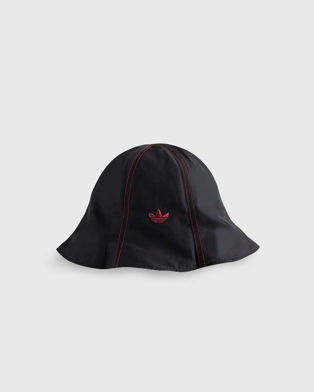 Adidas x Wales Bonner – Sunhat Black Burgundy - Bucket Hats - Red - Image 2