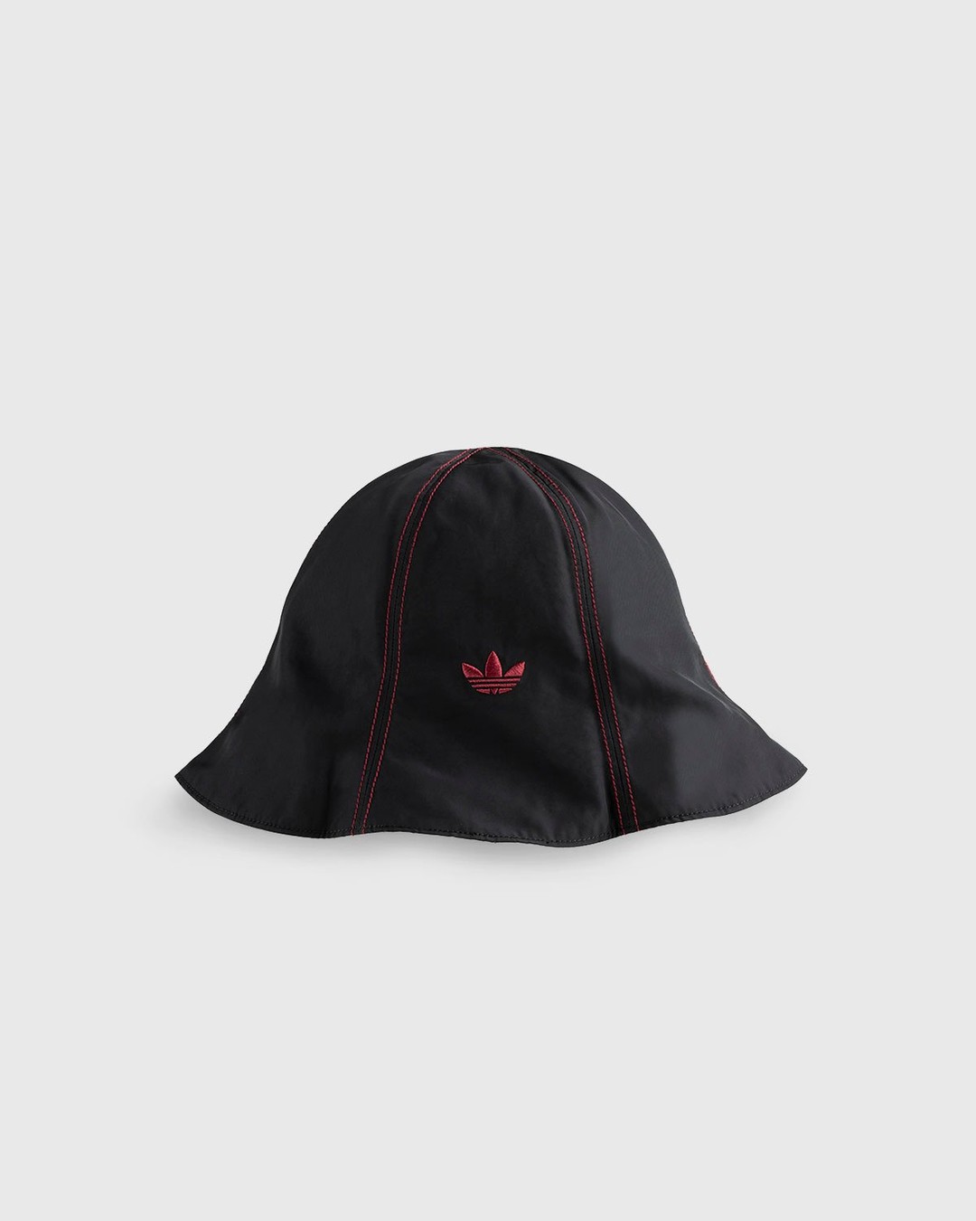 Adidas x Wales Bonner – Sunhat Black Burgundy - Hats - Red - Image 2