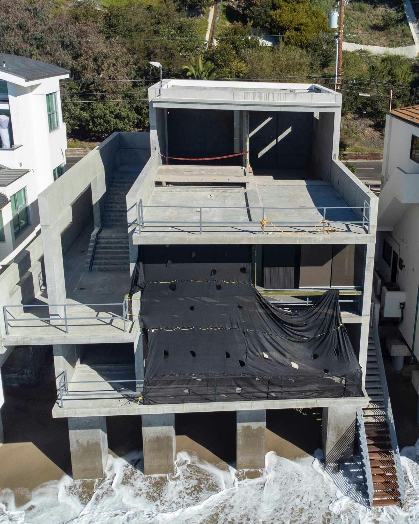 Kanye West completely guts his $57.3 million dollar architectural Malibu mansion