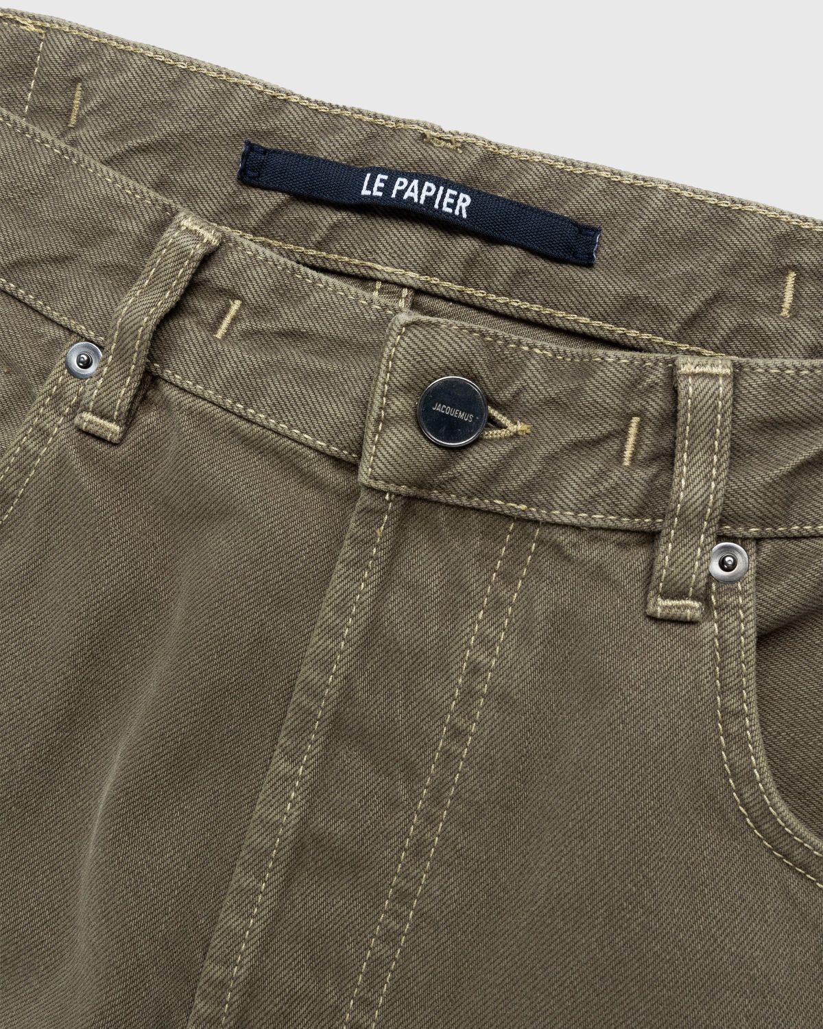 JACQUEMUS – Le De-Nimes Fresa Green - Pants - Green - Image 4