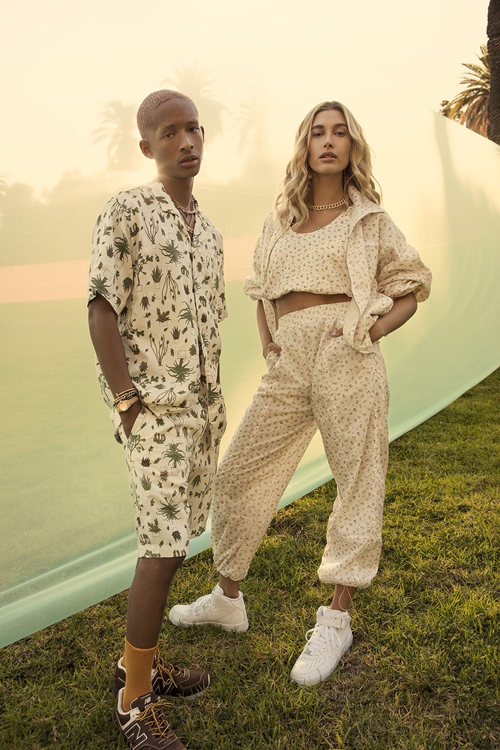 Jaden Smith and Hailey Bieber Levi's campaign