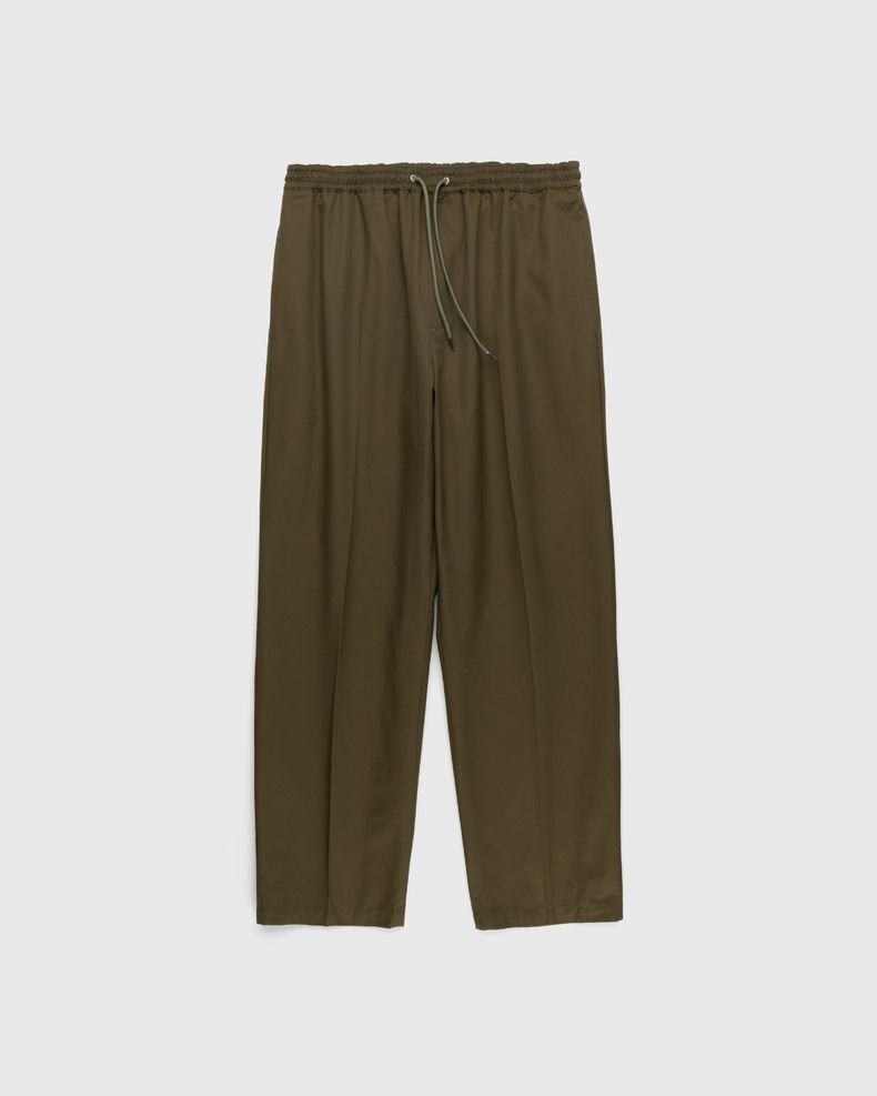 Highsnobiety – Cotton Nylon Elastic Pants Olive