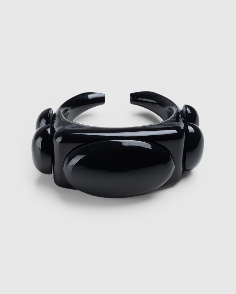 Jean Paul Gaultier – Shiny Square Bracelet Black