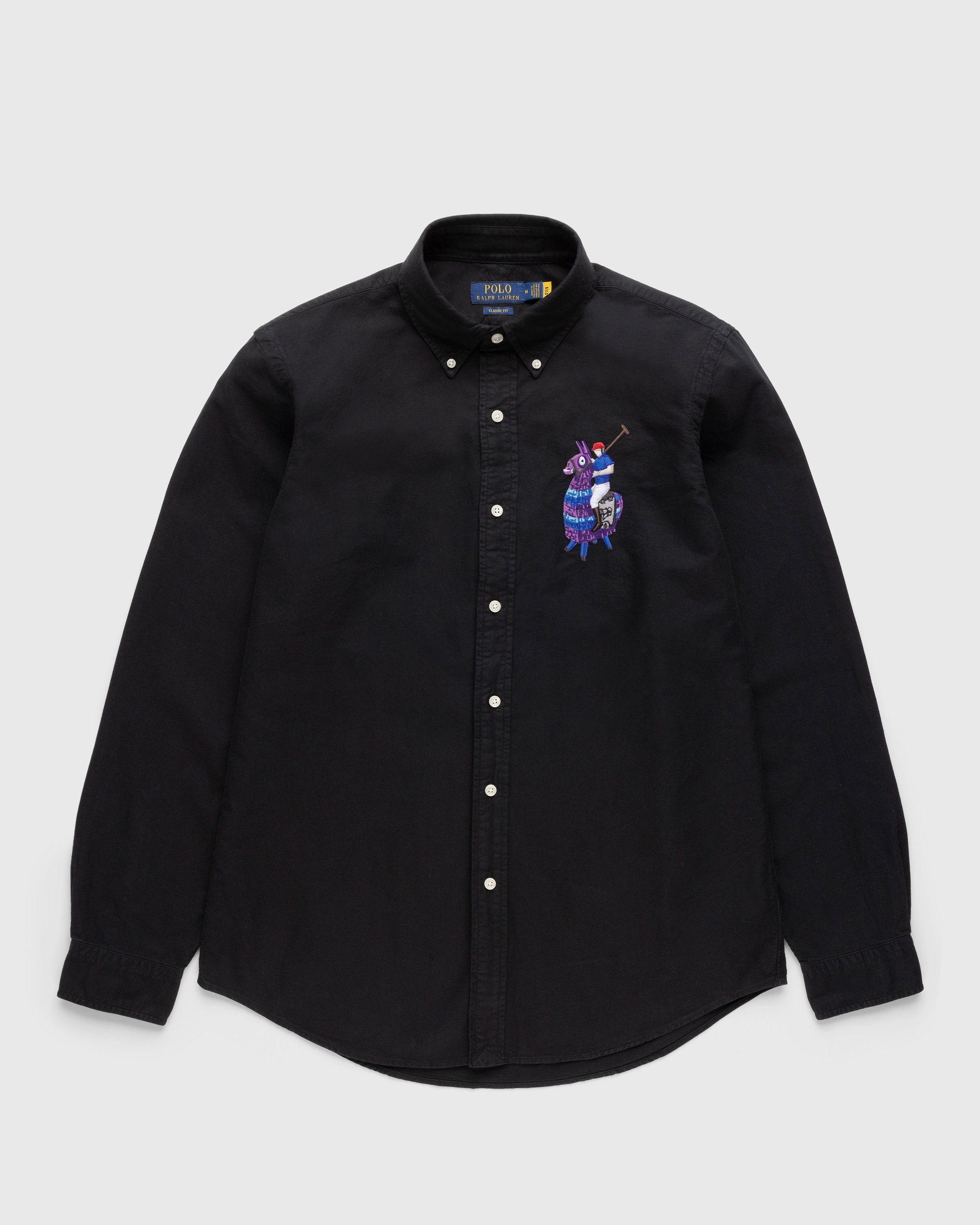 Ralph Lauren x Fortnite – Long Sleeve Sport Shirt Black - Longsleeve Shirts - Black - Image 1
