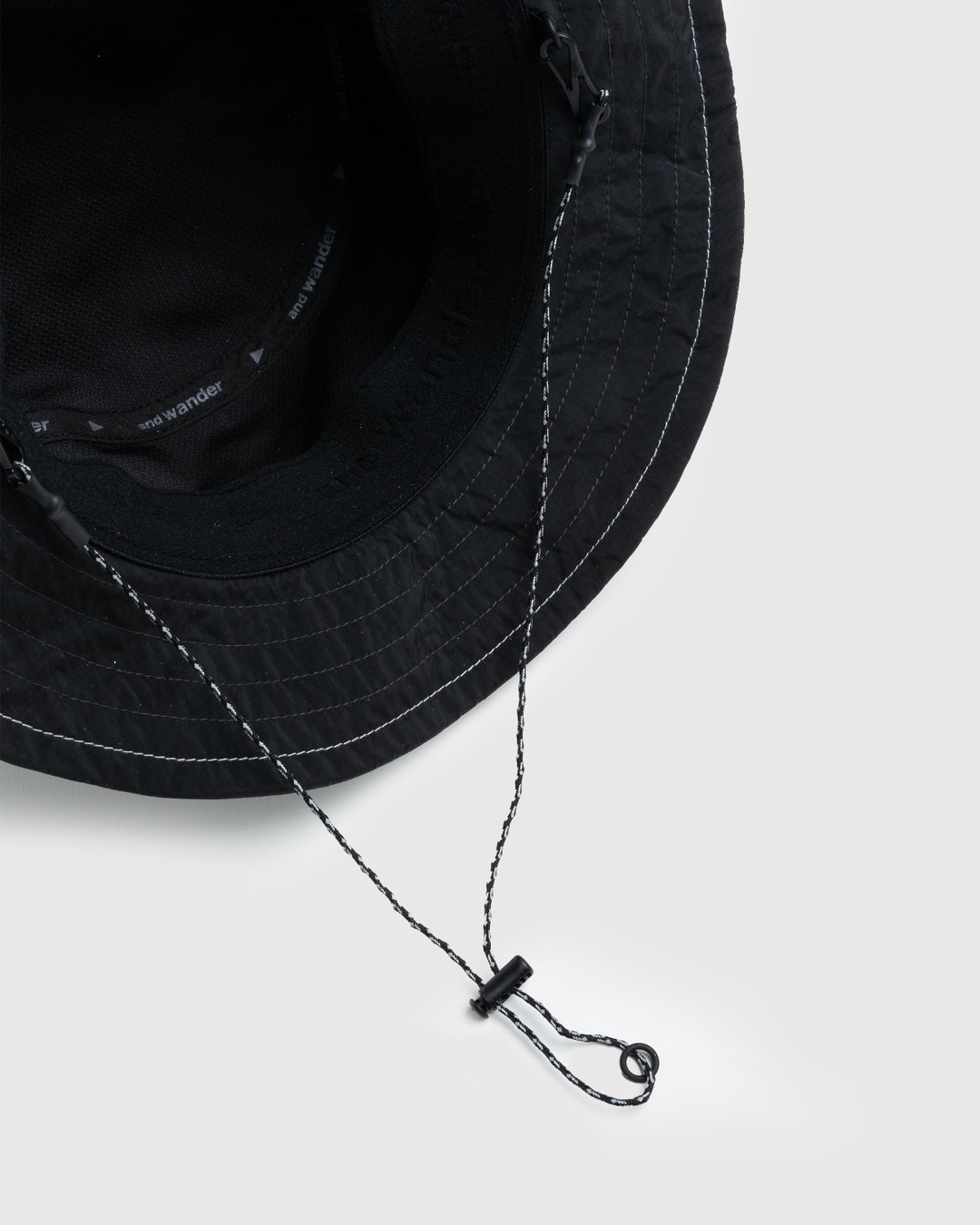 And Wander – JQ Tape Hat Black - Hats - Black - Image 3