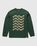 And Wander – Up Down Graphic LS Tee Green - Tops - Green - Image 1