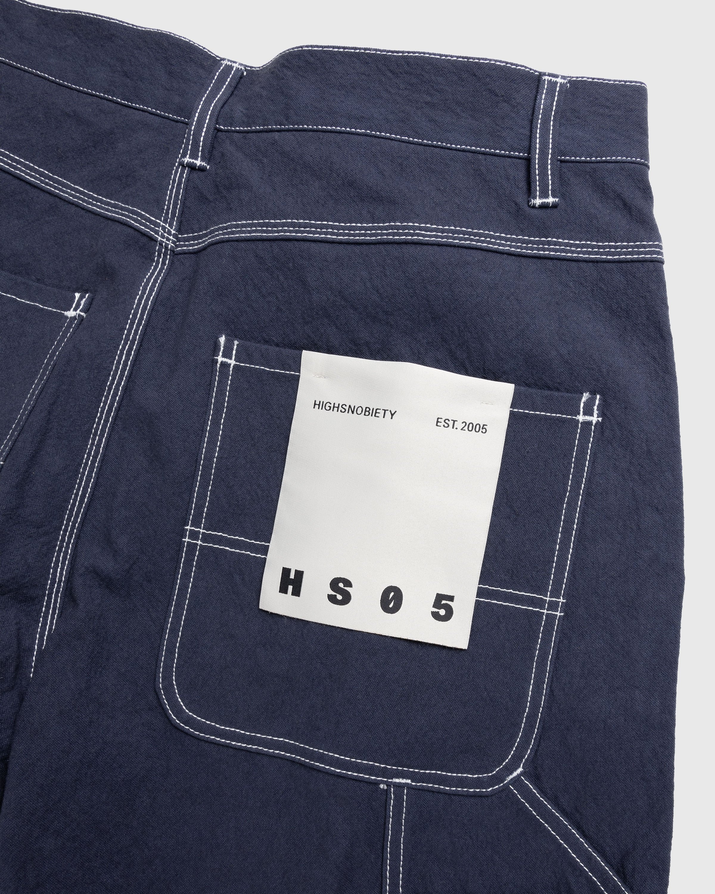 Highsnobiety HS05 – Sun Dried Canvas Carpenter Pants Navy - Pants - Blue - Image 7
