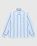 Acne Studios – Stripe Button-Up Shirt White/Steel Blue - Shirts - White - Image 1