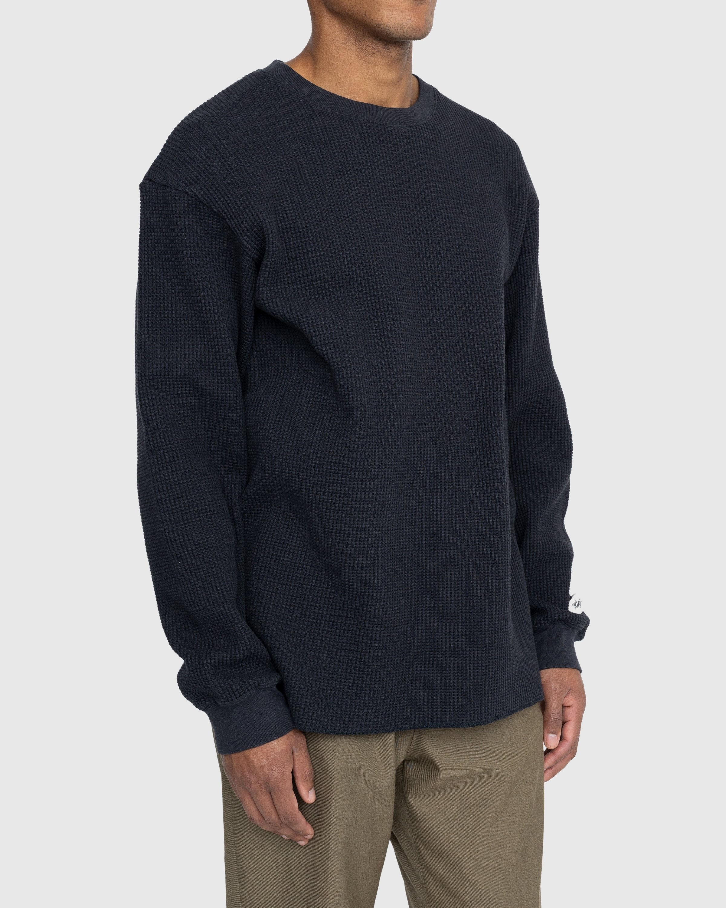 Highsnobiety – Thermal Crew Black - Sweats - Black - Image 3