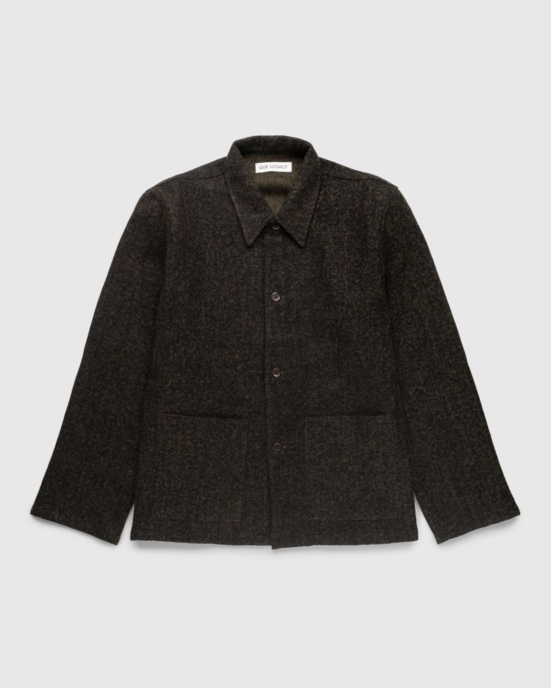 Our Legacy – Haven Jacket Black/Moss Fuzz Wool