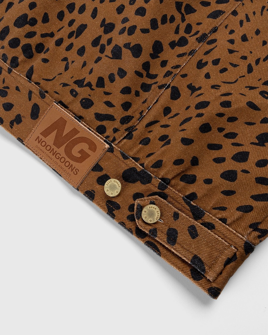 Noon Goons – Go Leopard Denim Jacket Brown - Denim Jackets - Brown - Image 6