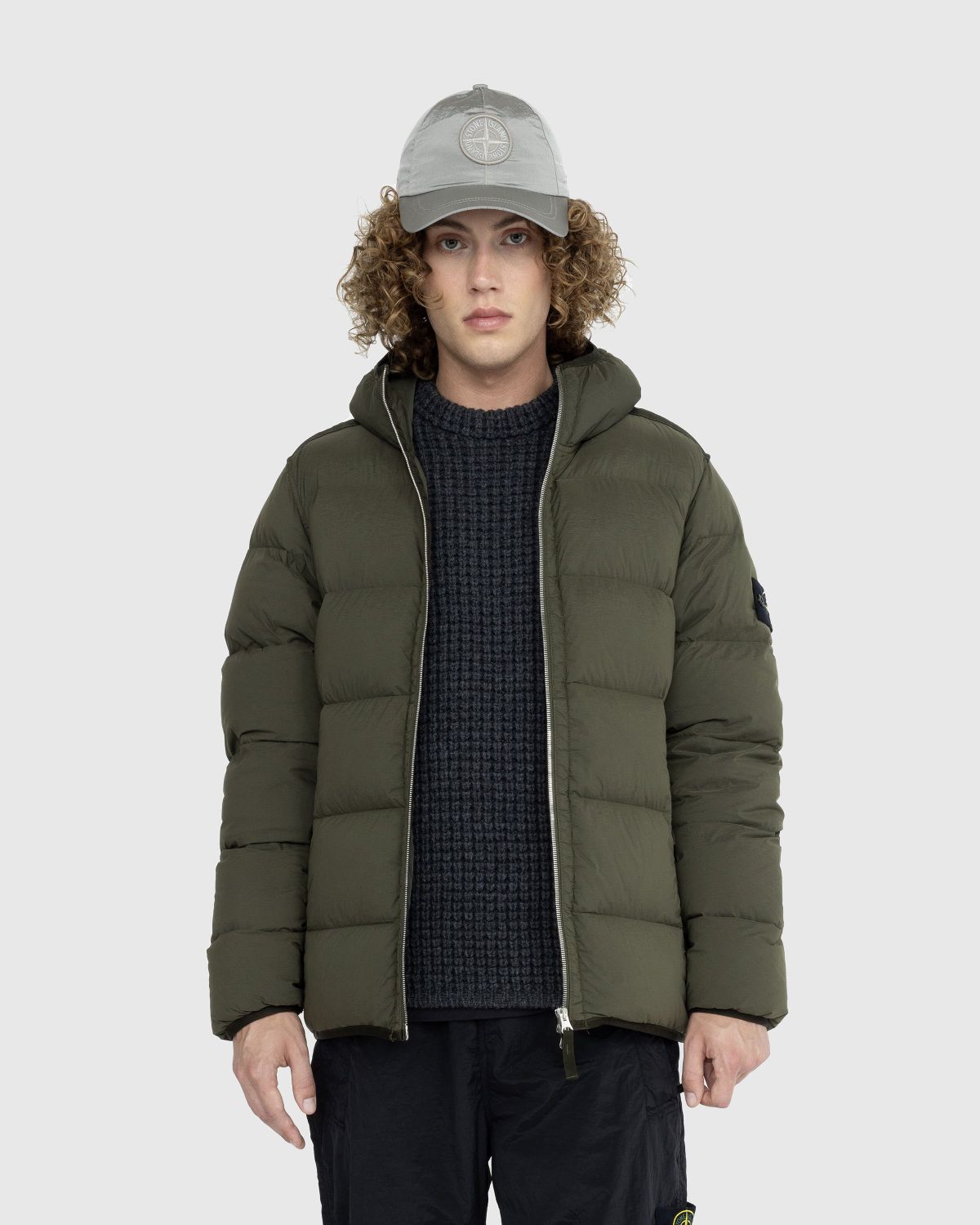 Stone Island – Real Down Jacket Olive - Outerwear - Green - Image 2