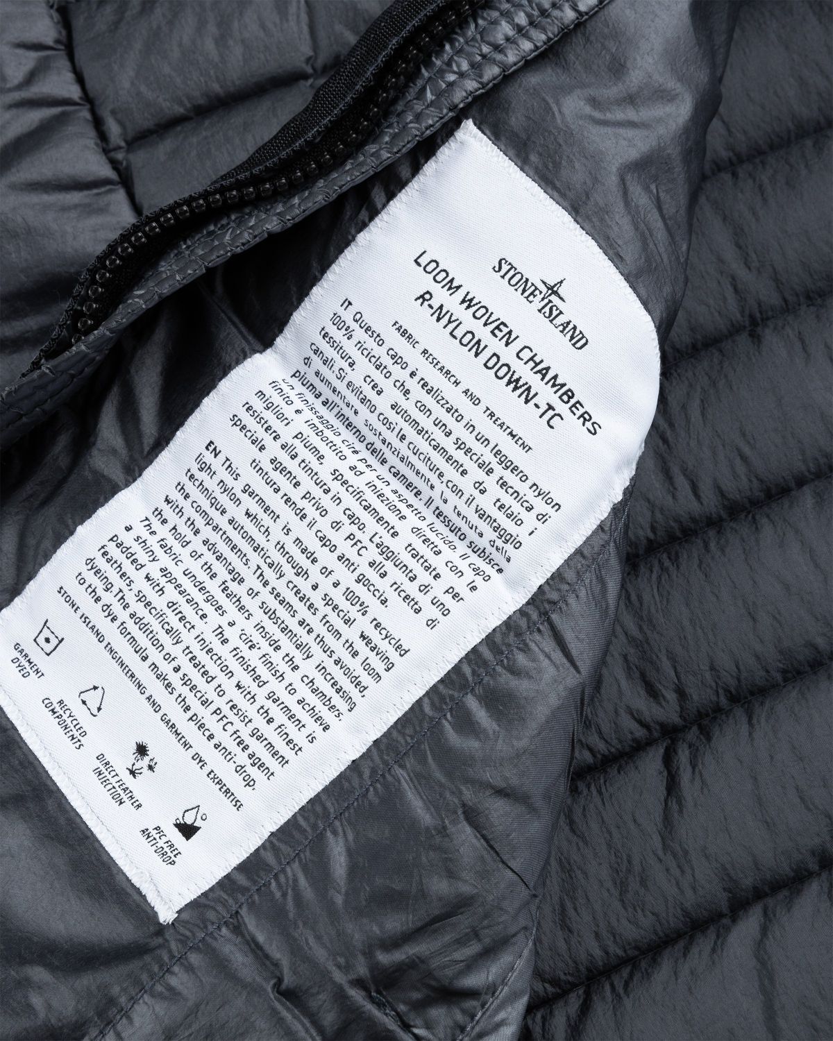 Stone Island – Recycled Nylon Down Vest Lead Grey - Outerwear - Grey - Image 5