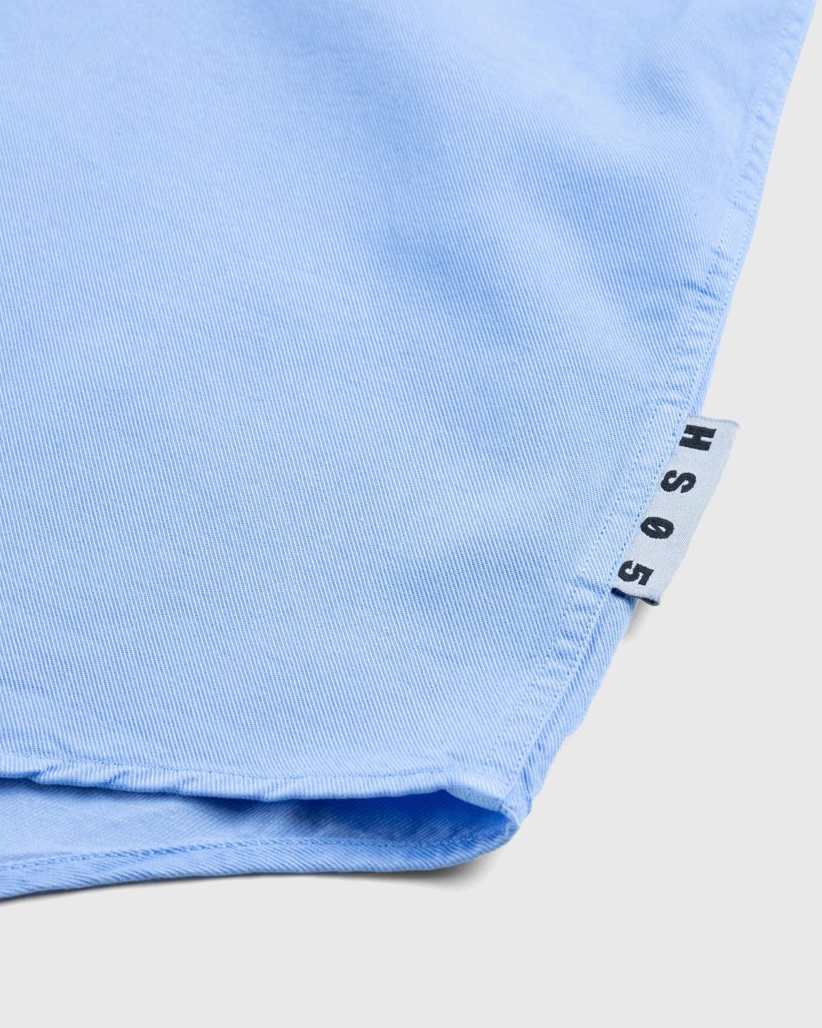 Highsnobiety HS05 – Garment-Dyed Peach Long-Sleeve Shirt Blue - Shirts - Blue - Image 7