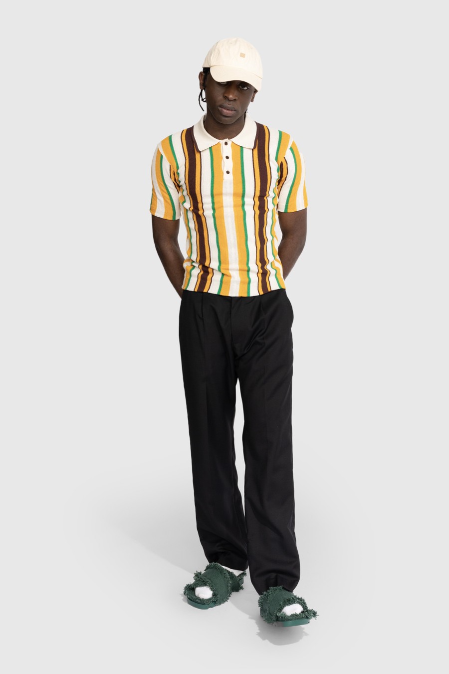 Wales Bonner – Optimist Polo Shirt Orange - Shirts - Orange - Image 6