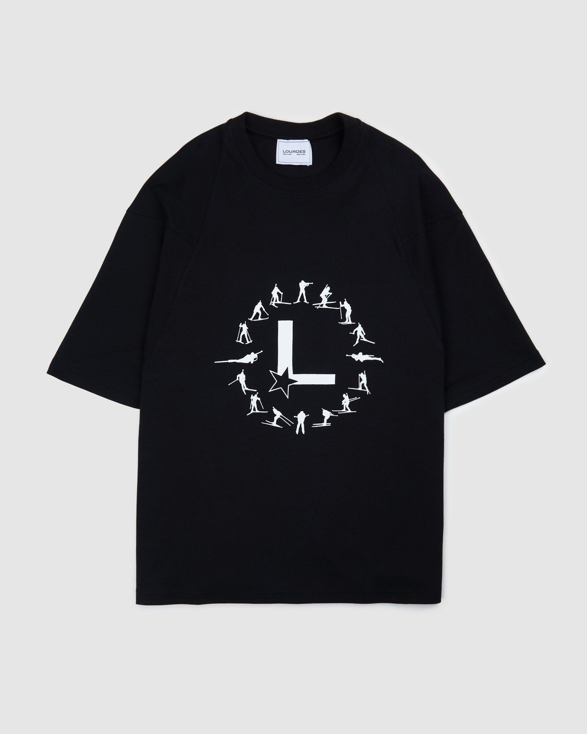 Lourdes New York – Biathlon Tee Black - T-shirts - Black - Image 1