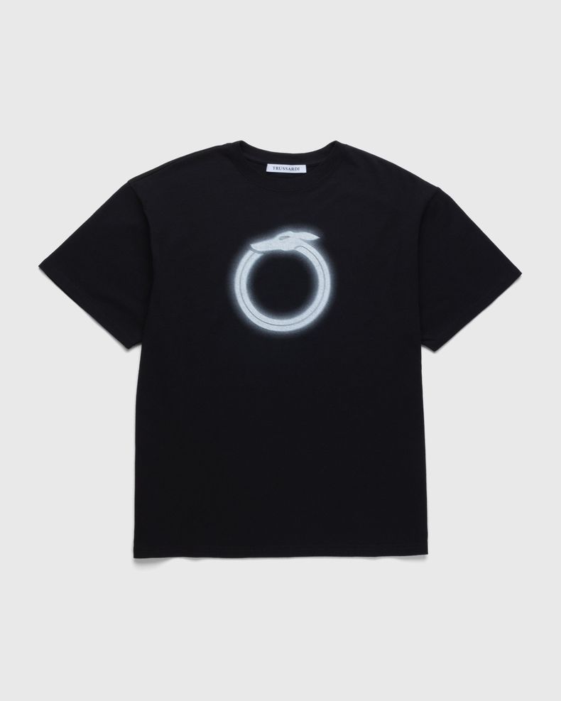 Trussardi – Greyhound Print T-Shirt Black