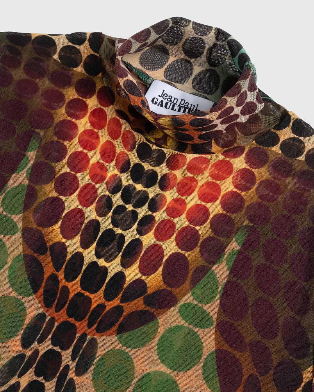 Jean Paul Gaultier – High Neck Longsleeve Top Orange - Longsleeves - Orange - Image 3