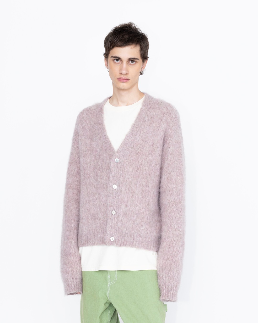 Highsnobiety HS05 Brushed Alpaca Cardigan Pale Rose