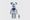 BE@RBRICK STAY PUFT MARSHMALLOW MAN WHITE CHROME Ver. 100% & 400%