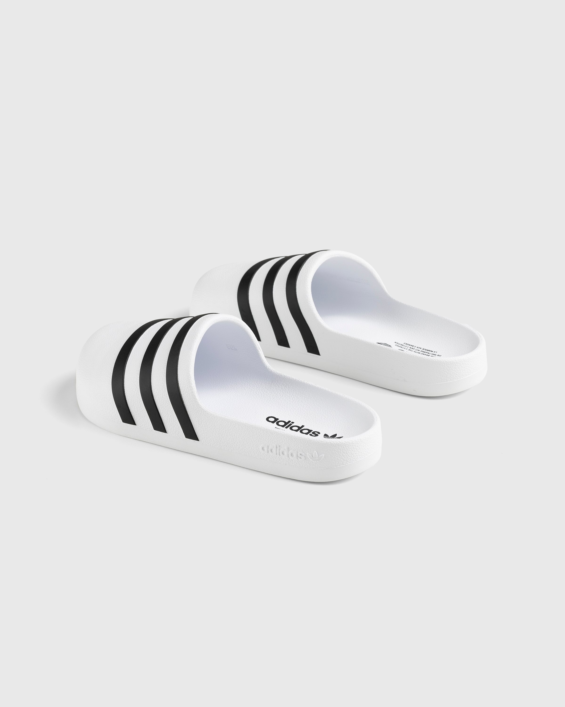 Adidas – Adifom Adilette White/Black/White - Slides - White - Image 4