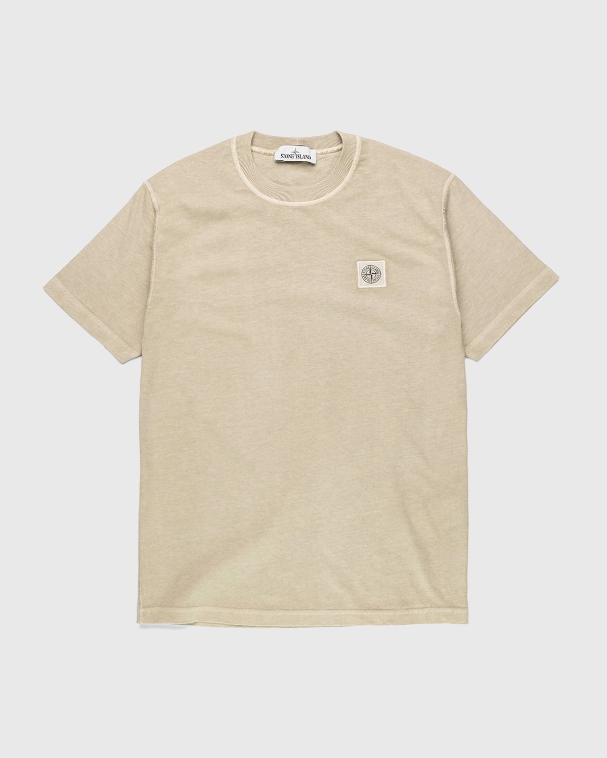 Stone Island – T-Shirt Natural Beige - Tops - Beige - Image 1