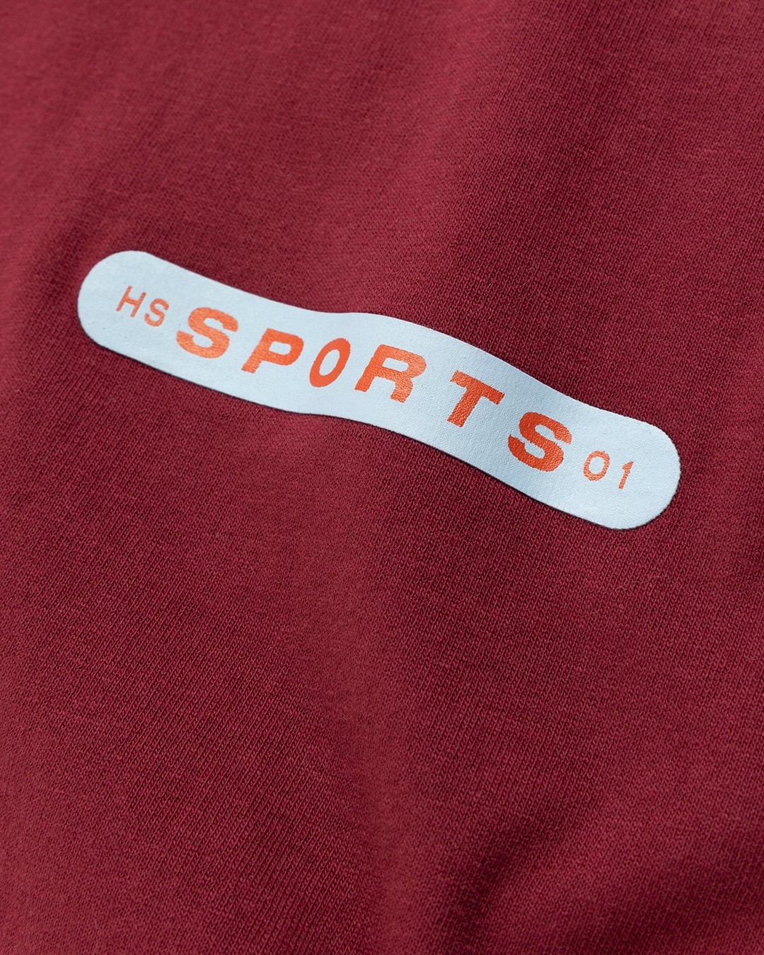 Highsnobiety – HS Sports Round 01 T-Shirt Burgundy - T-Shirts - Red - Image 6